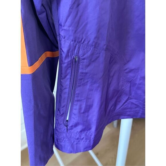 Women's Nike Golf 1/4 Zip Windbreaker Rain Jacket Purple Orange Small - Picture 4 of 13